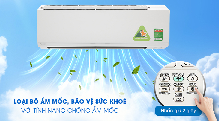 Tận hưởng không khí mát lạnh, trong lành với điều hòa daikin 1 chiều FTKY71WAVMV