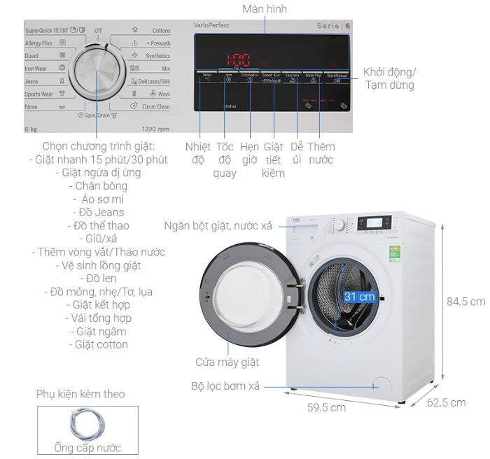 Máy giặt Bosch Serie 4 có chất lượng ra sao? Có nên mua không? Giá bán bao nhiêu?