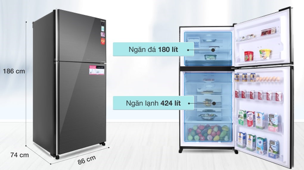 Lý do mà bạn nên mua tủ lạnh Sharp 2 cánh 604 lít SJ-XP660PG-SL