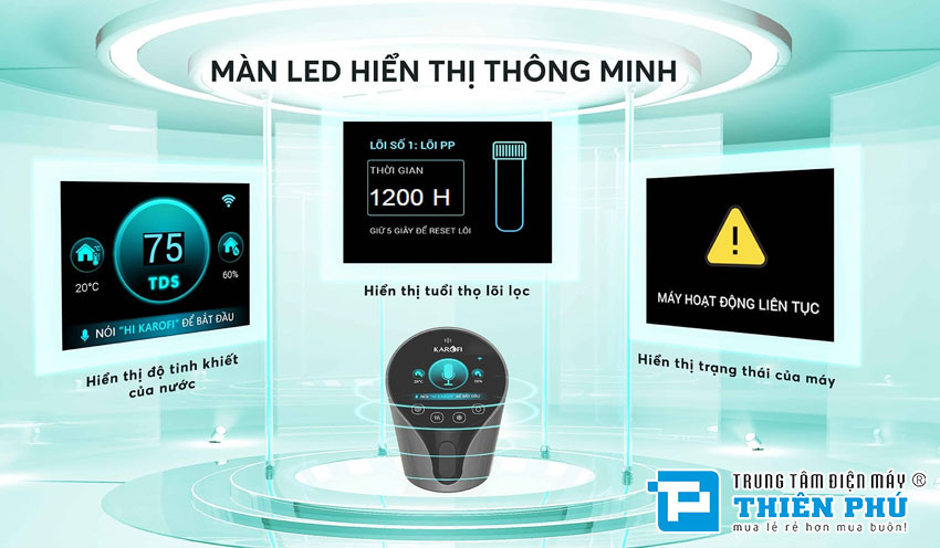 Máy Lọc Nước Nóng Lạnh Karofi KAD-N91 10 Lõi