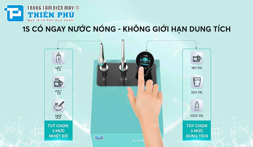 Máy Lọc Nước Nóng Lạnh Karofi KAD-N91 10 Lõi