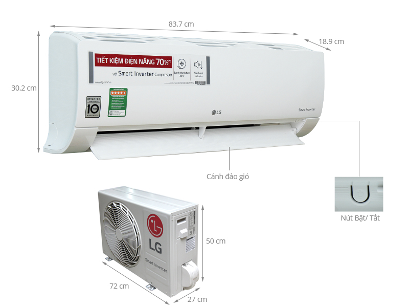 Liệt kế các mẫu điều hòa LG 9000btu đang được bán chạy nhất tại Thiên Phú