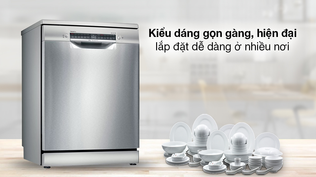 Đánh giá chi tiết Máy Rửa Bát Bosch SMS4IVI01P Bộ Serie 4 