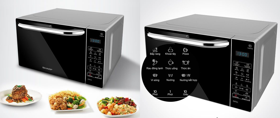 Những tiêu chí hàng đầu khi chọn mua lò vi sóng Sharp có nướng cho gia đình
