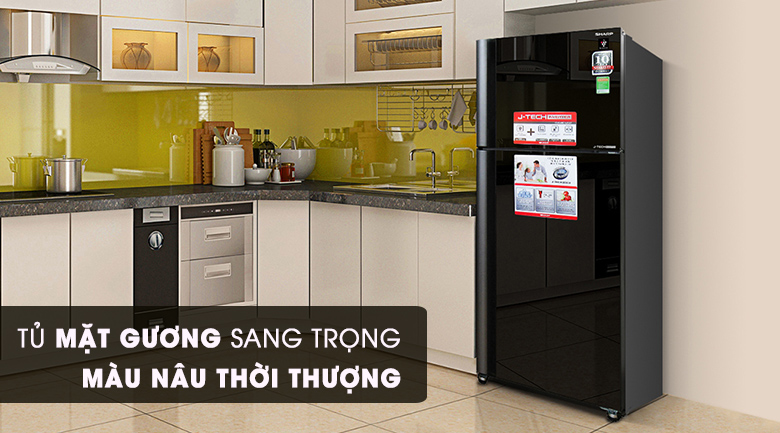 Tủ lạnh Sharp 2 cánh SJ-XP660PG-BK sang trọng, đẳng cấp thu hút người dùng