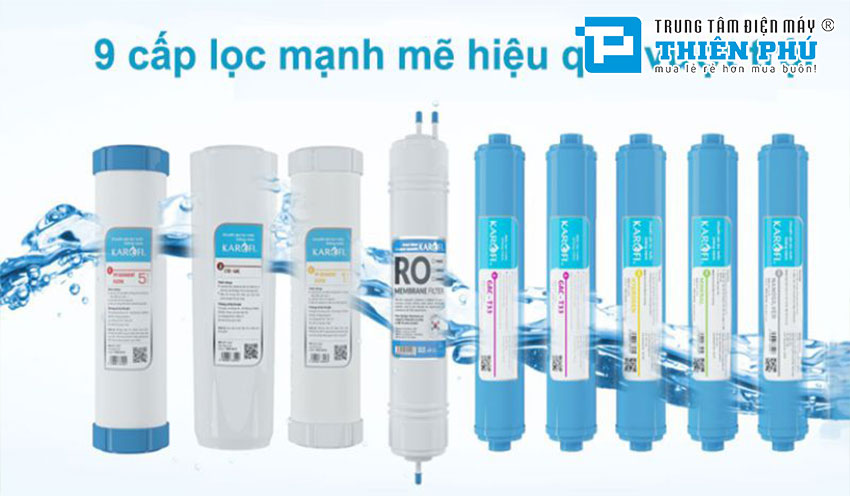 Có nên mua máy lọc nước Karofi 9 lõi không? Gợi ý một số máy bán chạy nhất.