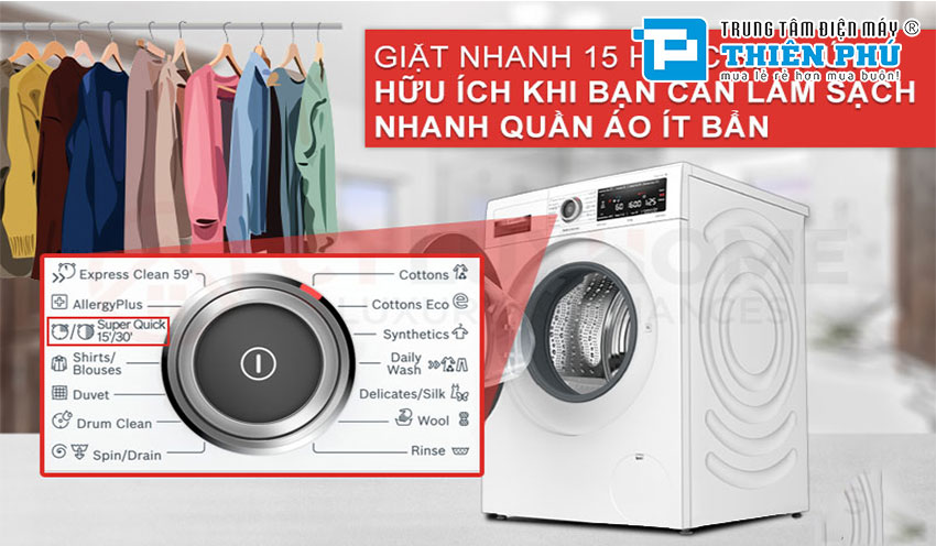 Top 3 máy giặt Bosch Serie 8 giá rẻ bán chạy nhất nhiện nay?