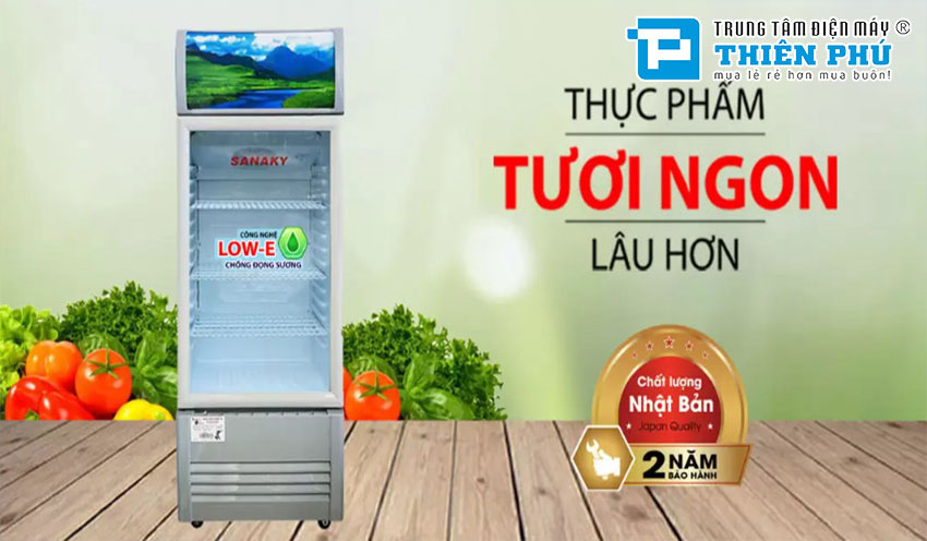 Bảo quản thực phẩm tươi ngon giàu chất dinh dưỡng với tủ mát Sanaky VH-168KL