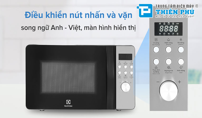 Bạn đã biết gì về lò vi sóng Electrolux 20lít EMM20D38GB chưa?