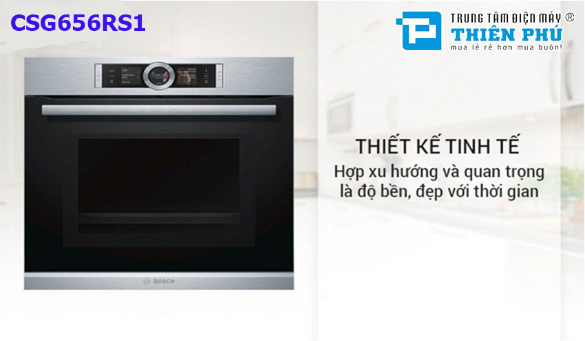 Lò nướng Bosch Serie 8 CSG656RS1 có bao nhiêu chế độ nấu. Có nên mua không? 