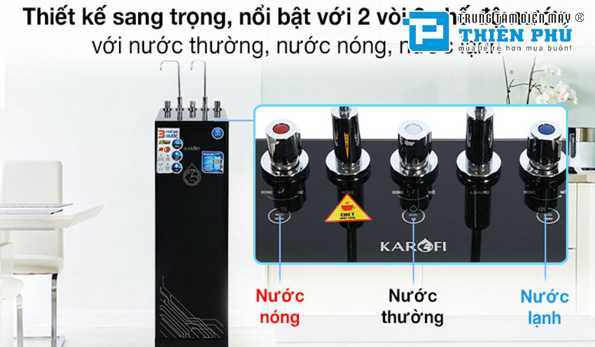 Gía bán mới nhất 6/2022 của máy lọc nước Karofi KAD-D66 tại Thiên Phú 