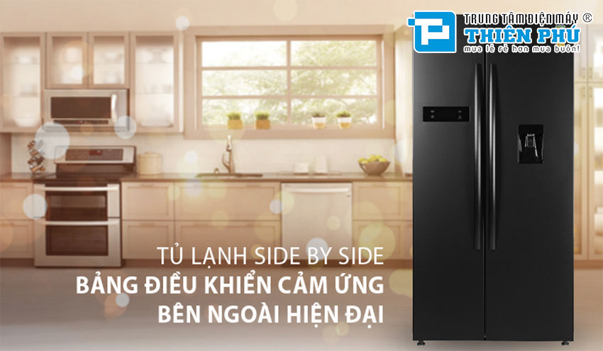 Tủ lạnh Side By Side Toshiba GR-RS682WE-PMV(06)-MG giải pháp cho mọi căn bếp hiện đại 