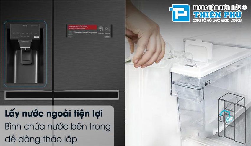 Tủ lạnh Side By Side LG GR-D257WB- Đem lại tiện nghi cho cuộc sống của bạn 