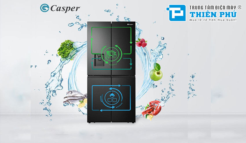 Điều gì khiến bạn yêu thích và lựa chọn chiếc tủ lạnh Casper 4 cánh RM-680VBW 