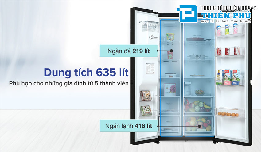 Tủ lạnh Side By Side LG GR-D257WB- Đem lại tiện nghi cho cuộc sống của bạn 