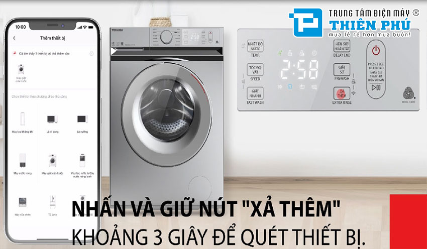 Cách sử dụng tính năng HA Smart trên máy giặt Toshiba TW-BL115A2V(WW) 