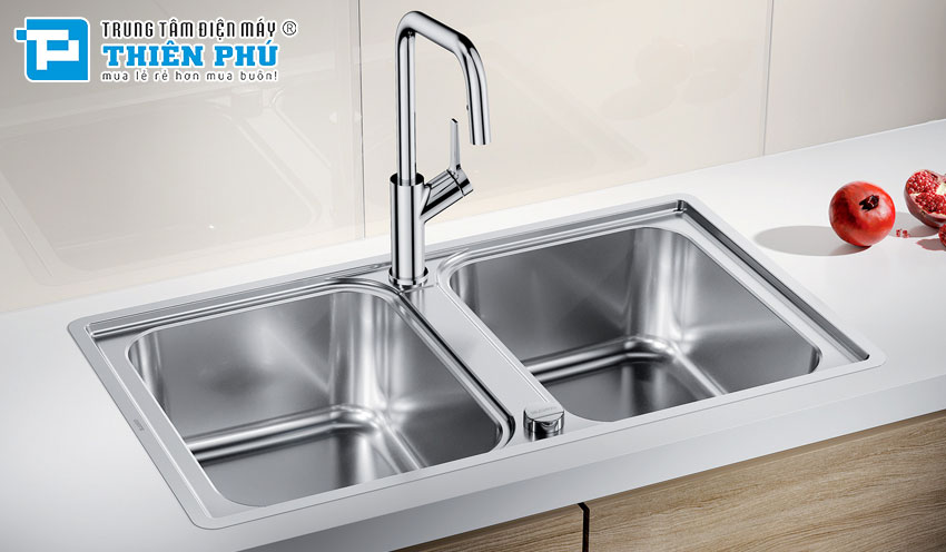 Chậu Rửa Bát Blanco LEMIS 8-IF Chrome