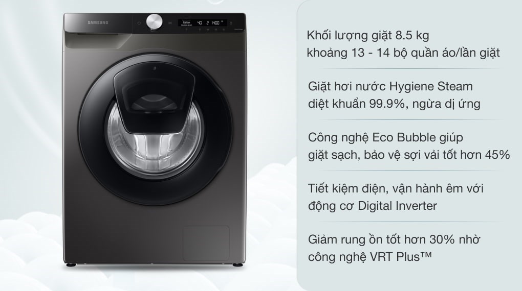  máy giặt Samsung WW85T554DAX/SV 8.5kg