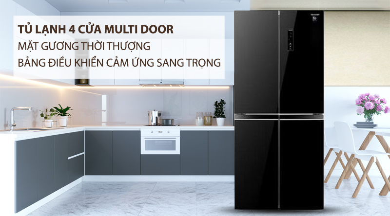 5 lý do tủ lạnh Sharp inverter 420 Lít SJ-FX420VG-BK 4 cánh được ưa chuộng hiện nay