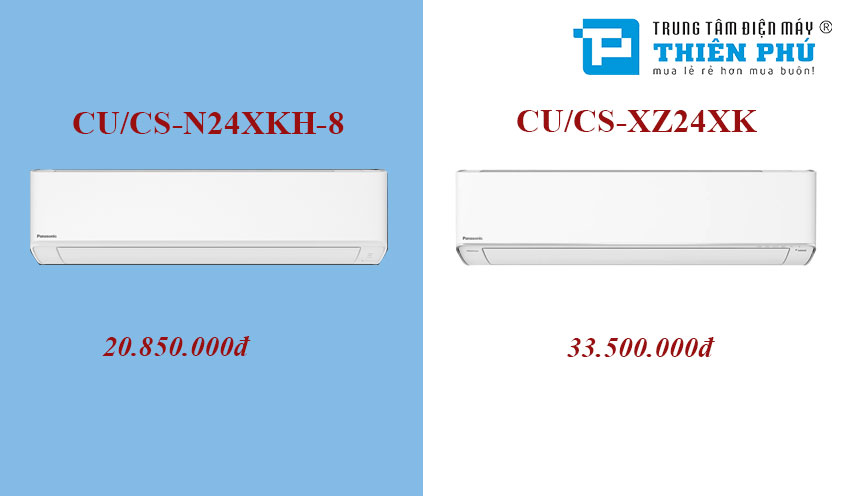 3 điểm khác nhau cơ bản giữa điều hòa Panasonic N24XKH-8 và XZ24XKH-8