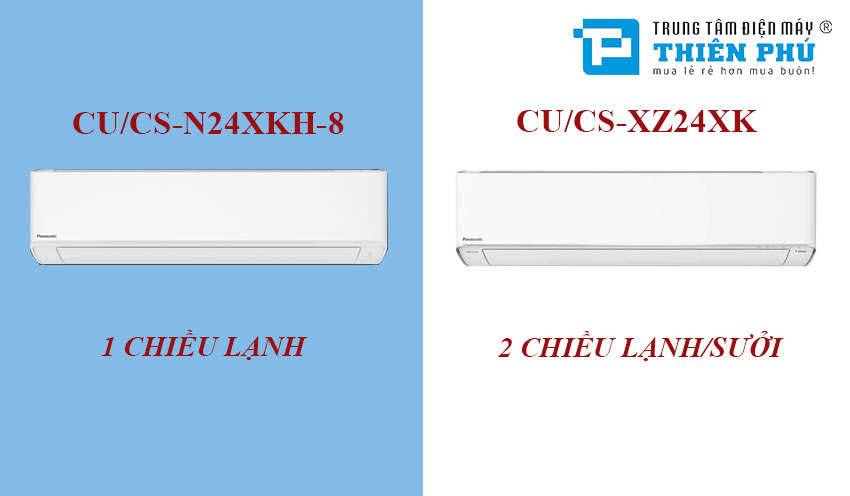 3 điểm khác nhau cơ bản giữa điều hòa Panasonic N24XKH-8 và XZ24XKH-8