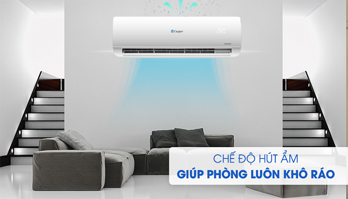 Hướng dẫn cách sử dụng chế độ hút ẩm trên điều hòa Casper giá rẻ
