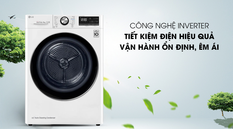 Lợi ích từ việc chọn mua máy sấy quần áo LG Inverter DVHP09W