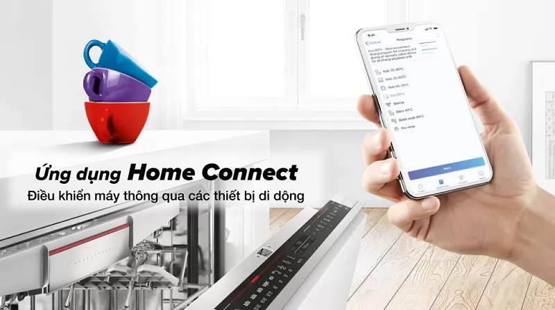 Máy rửa bát Bosch Wifi SMV4HCX48E Sự đồng hành đáng tin cậy