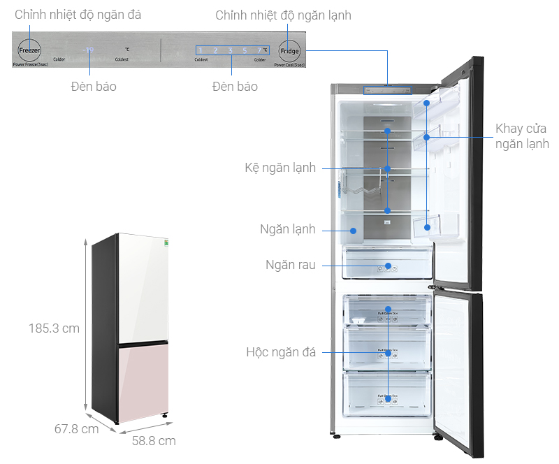 Tủ lạnh Samsung RB33T307055/SV cho thực phẩm được bảo quản tốt hơn