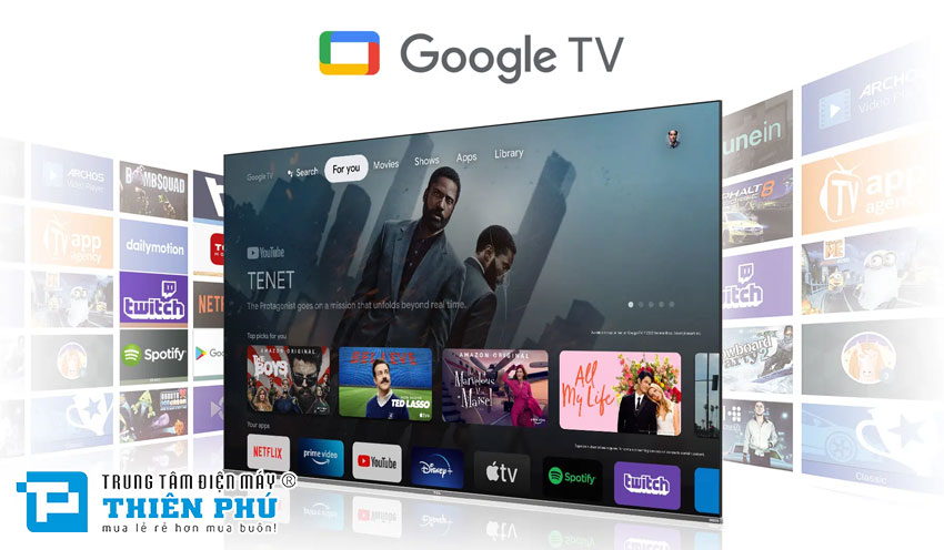 Google Tivi TCL 50 inch 4K 50P635