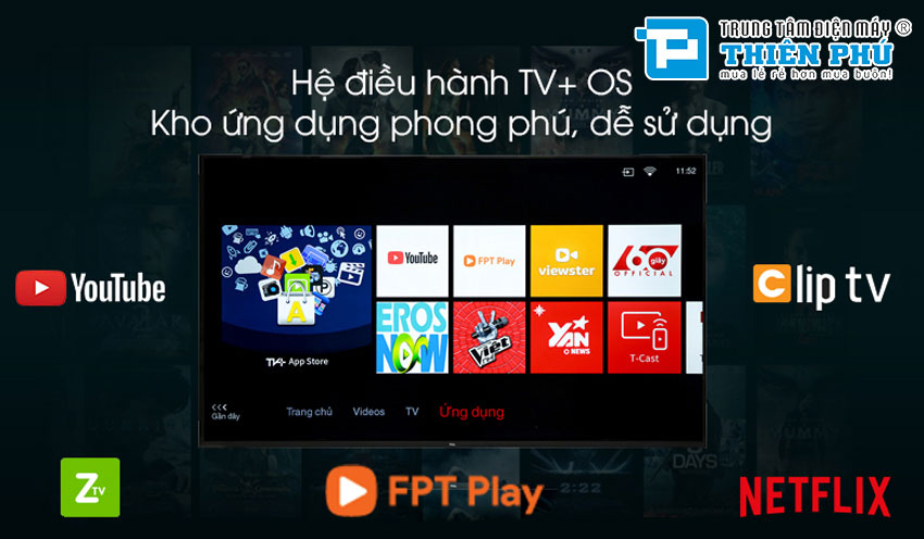 Smart Tivi TCL 4K 55 inch L55P65