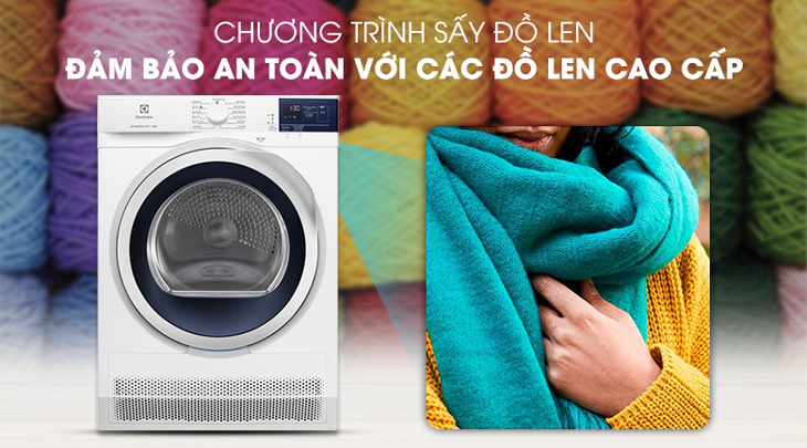 Máy sấy quần áo electrolux 8 kg EDC804CEWA- dòng sản phẩm được nhiều người tin dùng