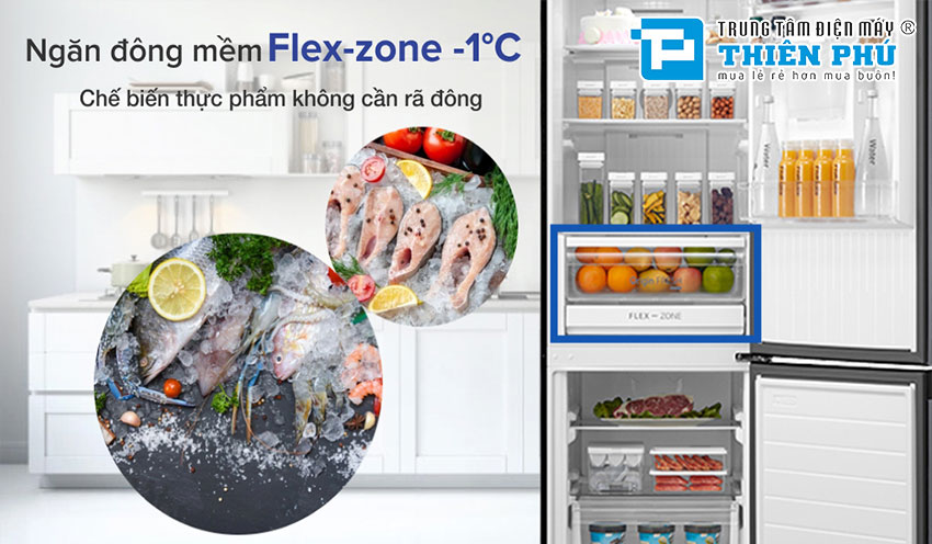3 lợi ích của công nghệ Flex-Zone trên tủ lạnh Toshiba GR-RB405WE-PMV(06)-MG 