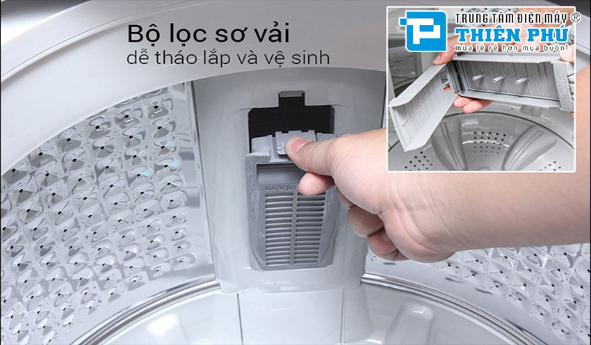 Hướng dẫn vệ sinh bộ lọc cặn trên máy giặt Toshiba 9kg để tránh tắc nghẽn 