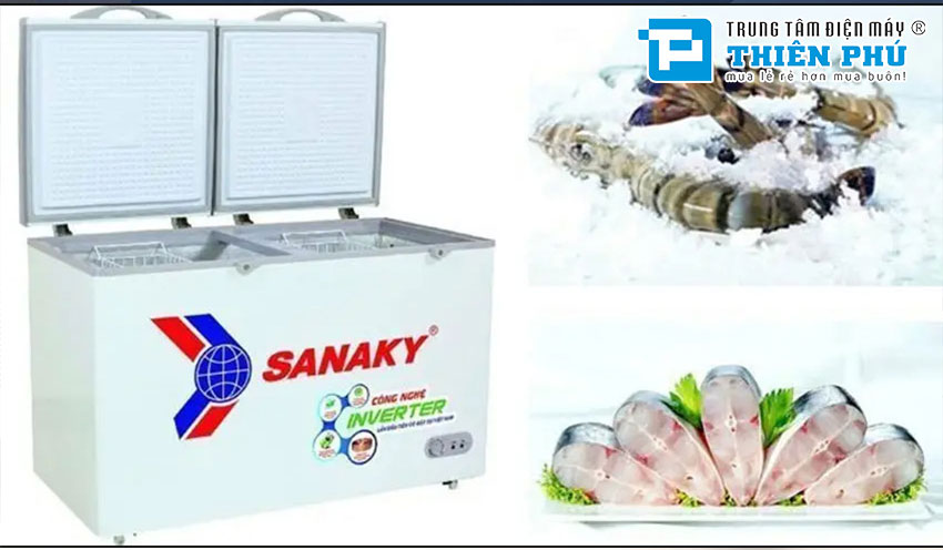 Tủ đông gia đình Sanaky VH-2599A3 trữ đồ thả ga- an tâm chất lượng