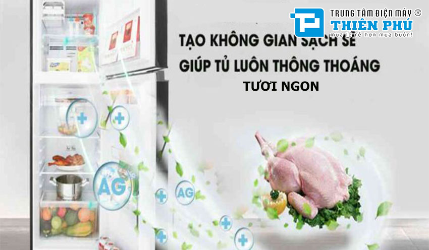 Công nghệ khử mùi Ag+ Bio trên tủ lạnh Toshiba GR-B31VU(SK) 