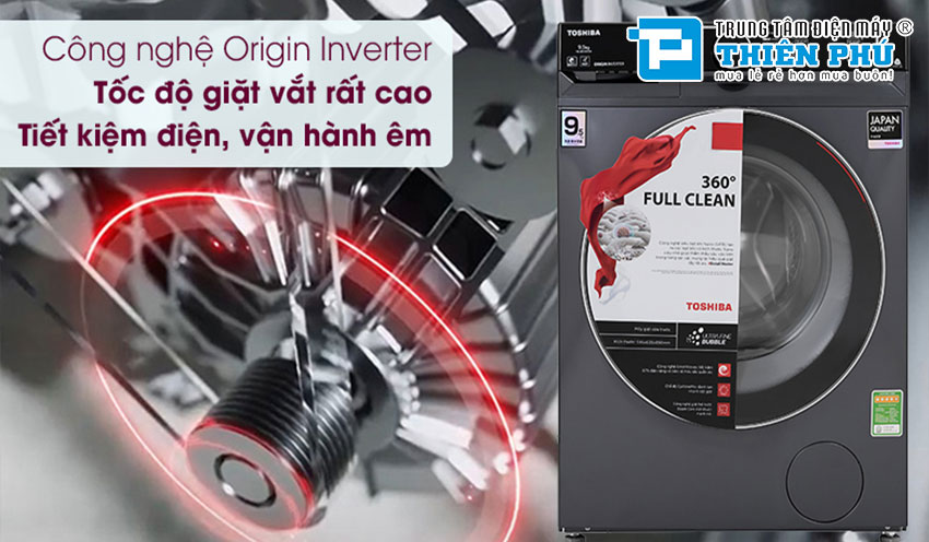 Ưu nhược điểm công nghệ Origin Inverter trên máy giặt Toshiba TW-BK105G4V(SS)
