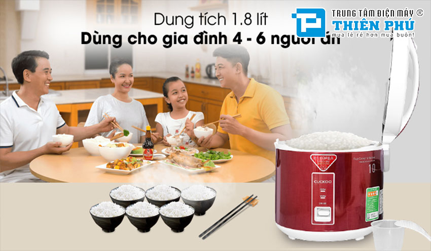 Top 3 nồi cơm điện Cuckoo 1.8 lít mà bạn nên sở hữu để nấu nướng tiện ích hơn 