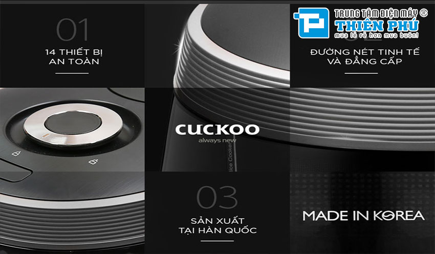 Nồi Cơm Điện Tử Cuckoo CRP-QW1000F 1.8 Lít