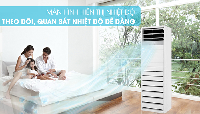 Điều Hòa Cây Tủ Đứng Gree 1 Chiều 48000Btu GVC48AH-M3NTB1A giá rẻ tại kho chính hãng