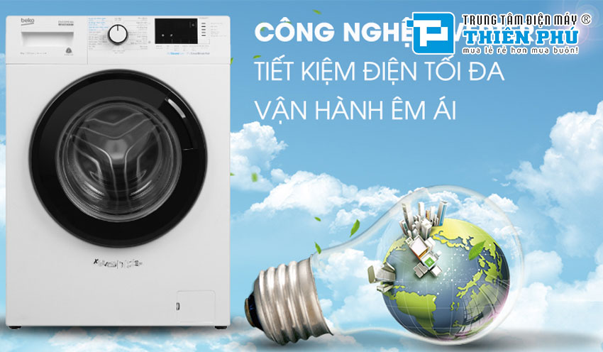 Máy Giặt Beko Inverter WCV8649XWST 8 Kg