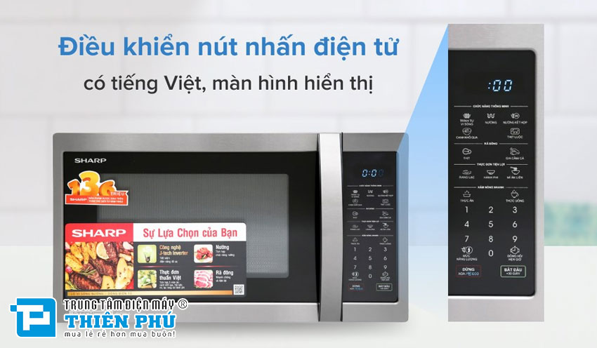 Lò vi sóng Sharp R-C727XVN-BST  mang đến tiện ích gì cho chị em nội trợ ?