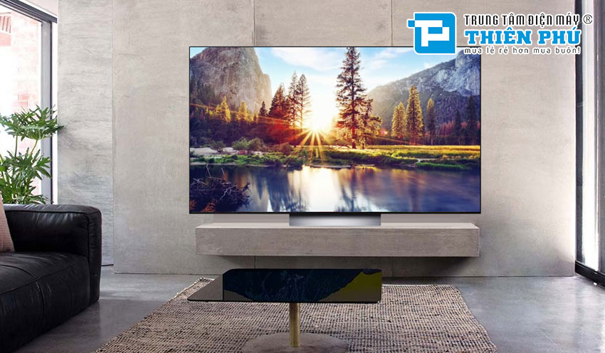 Phòng khách trở nên phong cách nhờ Smart tivi LG 75 inch 75UQ9100PSD