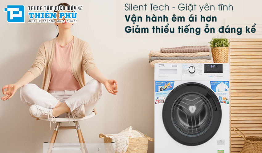 Máy giặt Beko Lồng Ngang Inverter WCV10612XB0ST 10 Kg