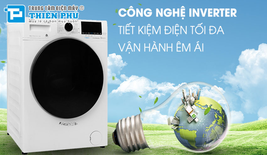 Máy giặt Beko Lồng Ngang Inverter WCV10649XWST 10 Kg