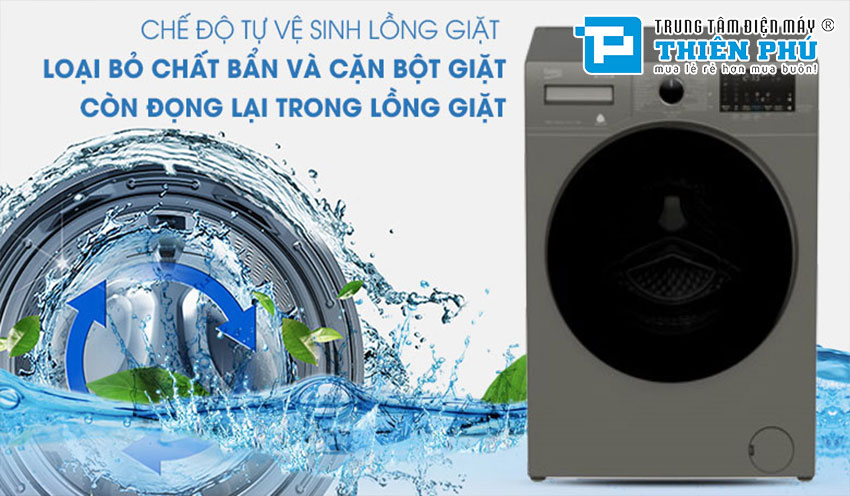 Máy giặt Beko Lồng Ngang Inverter WCV10749XMST 10 Kg