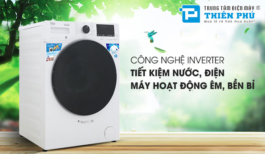 Máy giặt Beko Lồng Ngang Inverter WCV9649XWST 9 Kg