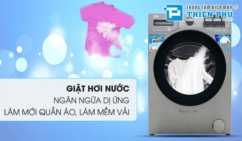 Máy giặt Beko Lồng Ngang Inverter WCV9749XMST 9 Kg