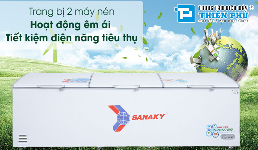 Tủ đông Sanaky Inverter VH-1399HY3 thách thức mọi giới hạn về độ bền