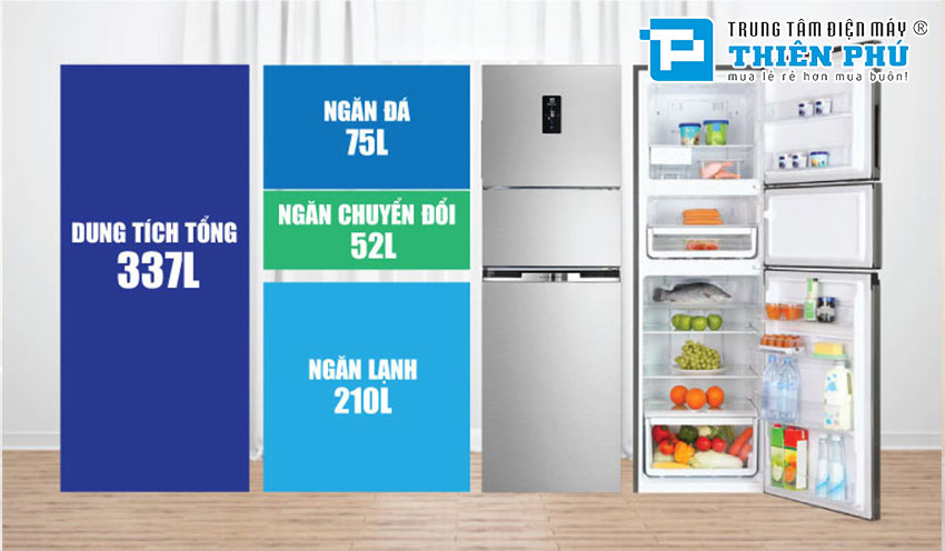 Các tính năng nổi bật của tủ lạnh Electrolux 3 ngăn EME3700H-A 